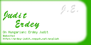 judit erdey business card